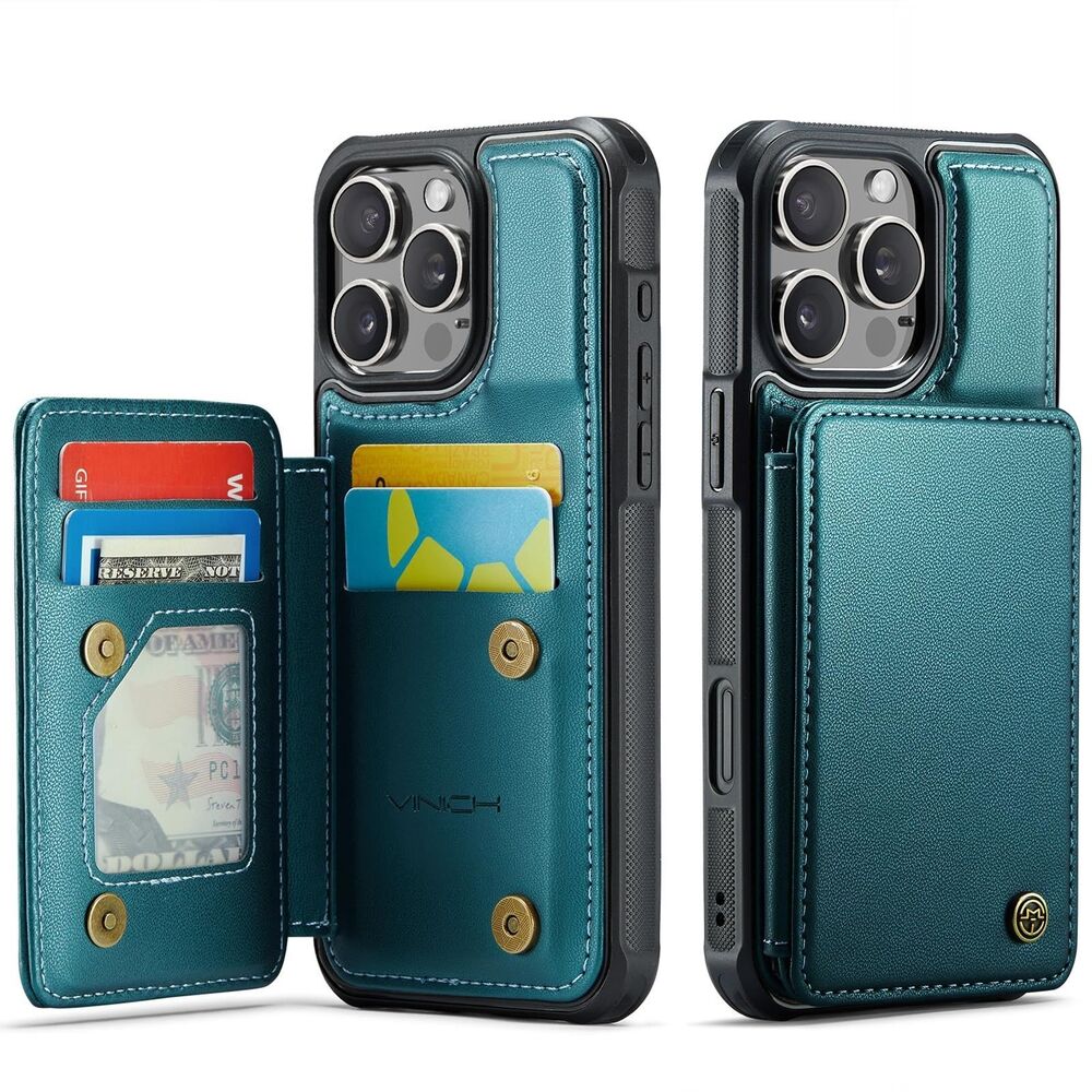 Vinich for iPhone 16e Wallet Case with Card Holder, RFID Blocking Credit Slots
